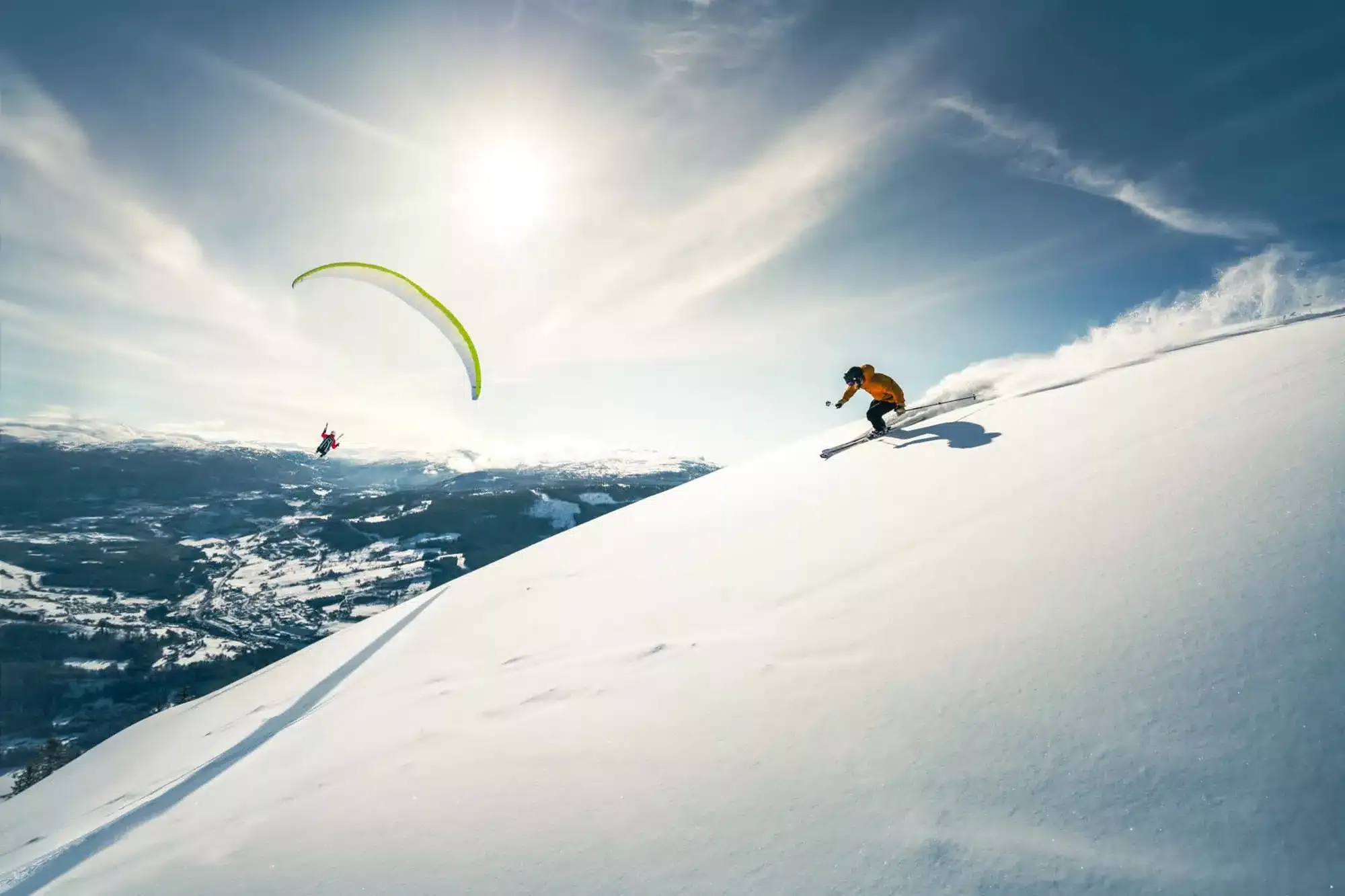Faire du ski à Voss, en Norvège