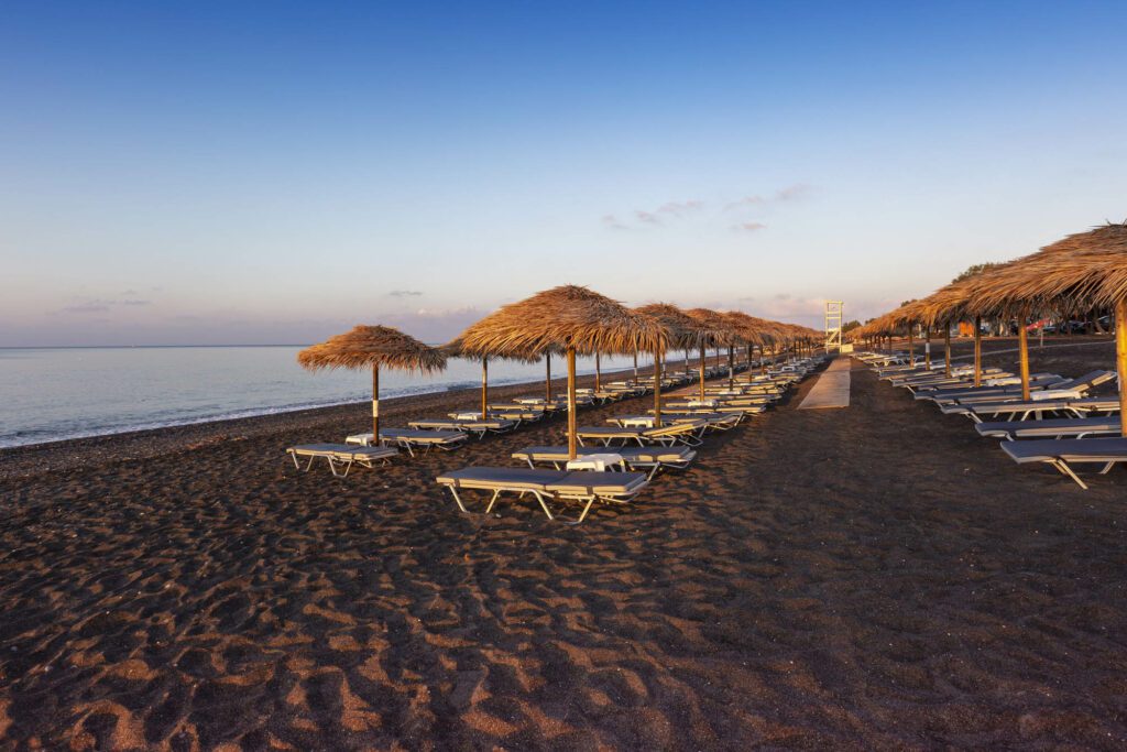 Santorini's best black sand beaches