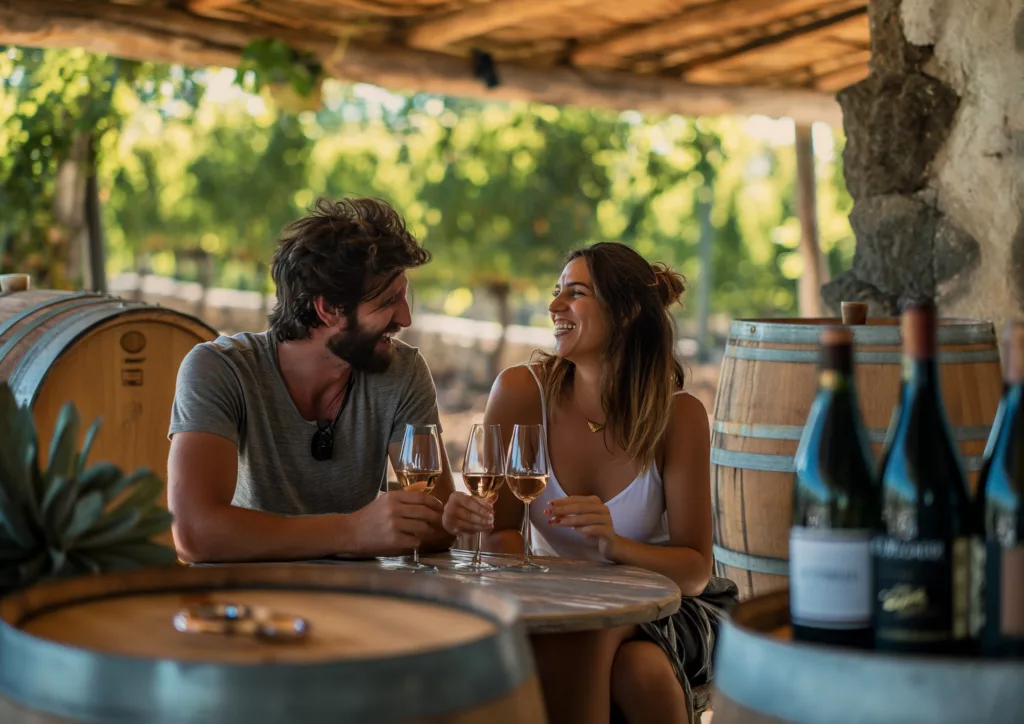 Dégustation des vins de Santorin