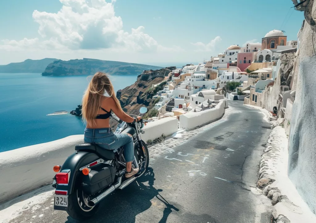 Comment louer une moto à Santorin pour découvrir l'île - Âme Bohème