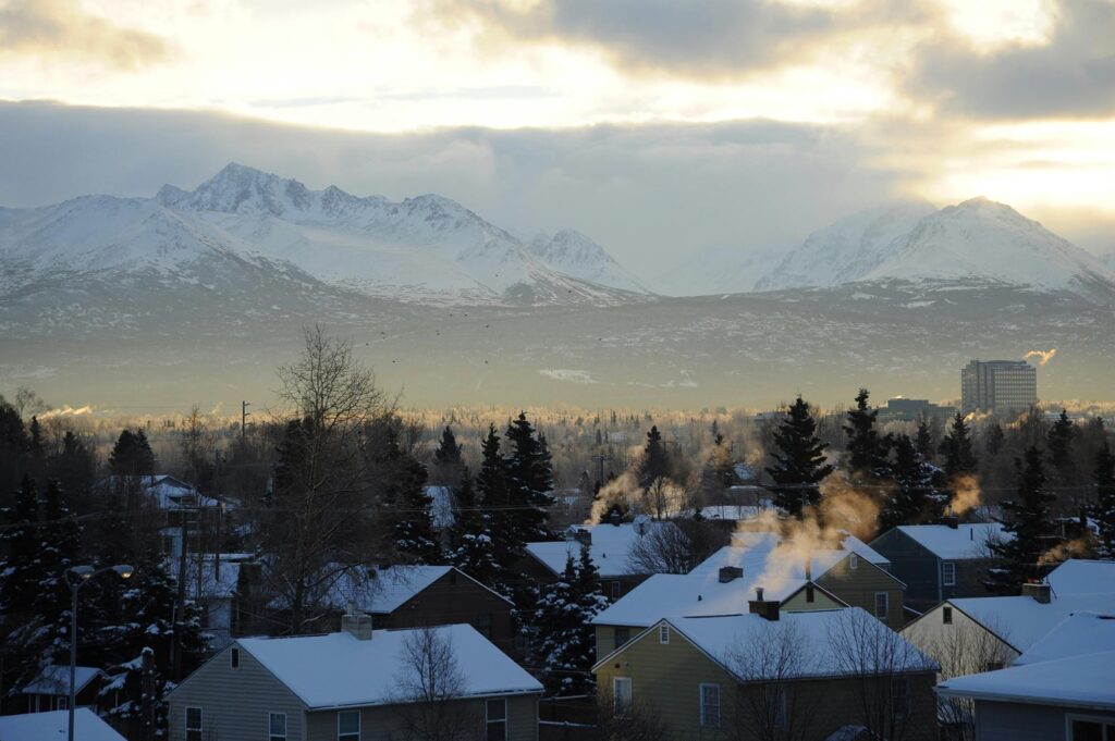 La ville d'Anchorage en Alaska