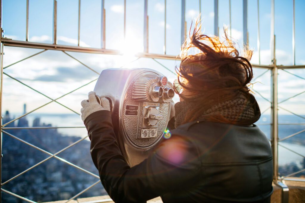 Les célèbres lunettes de l'Observation Deck de l'Empire State Building