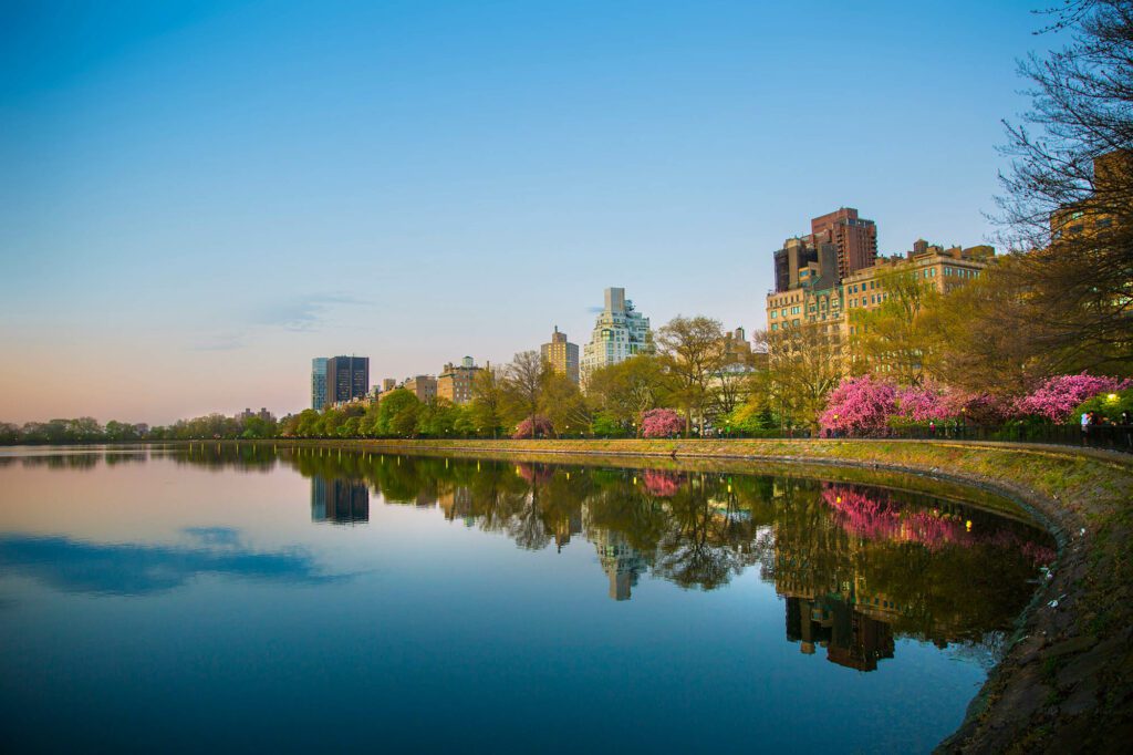 Le réservoir de Central Park, dans la partie Nord du parc