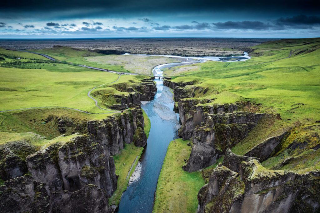 Comment se rendre au canyon de Fjadrargljufu