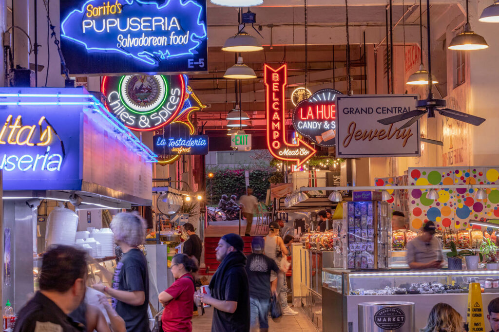 Les nombreux étals de Grand Central Market