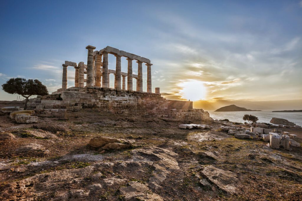 Le temple de Poséidon, symbole de la Grèce Antique