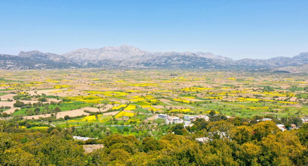 Un immense plateau, reculé dans les terres crétoises