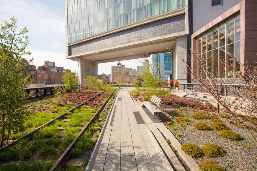 Les différents jardins de la High Line