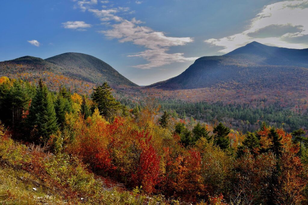 Le début de l'automne dans le New Hampshire aux USA