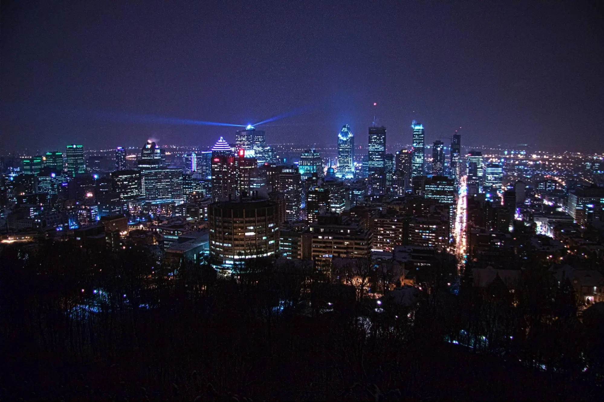 Faire un tour de nuit au Mont Royal