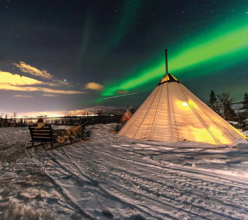 Une nuit atypique sous les aurores boréales de Tromsø