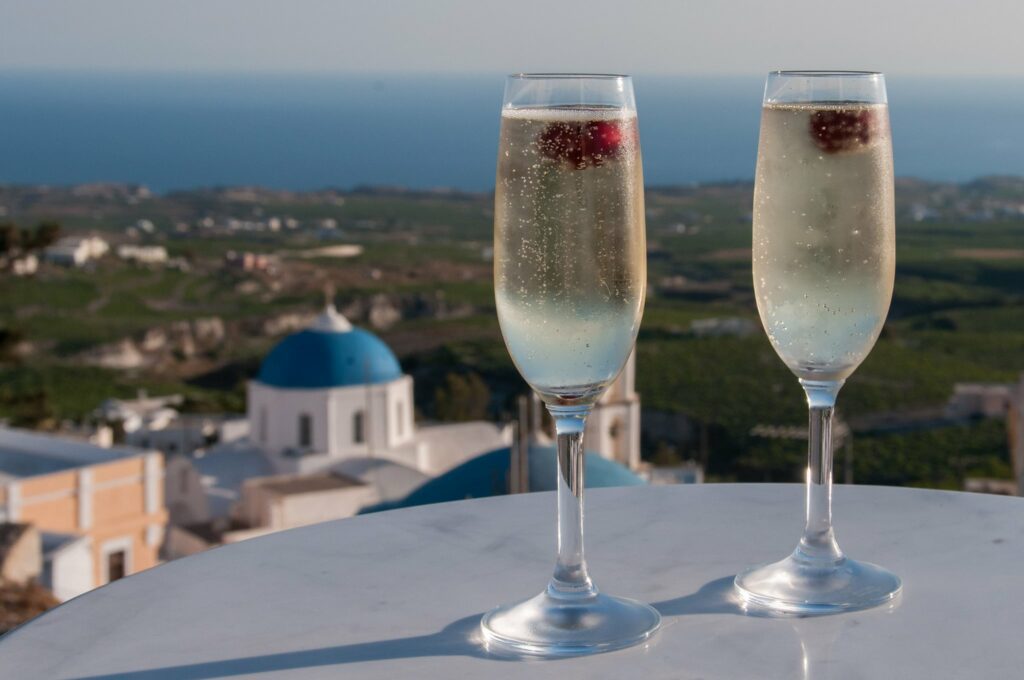 Les délices de Franco's Café, et sa vue imprenable sur Santorin