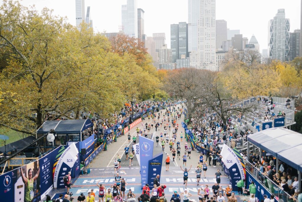 La ligne d'arrivée mythique à Central Park