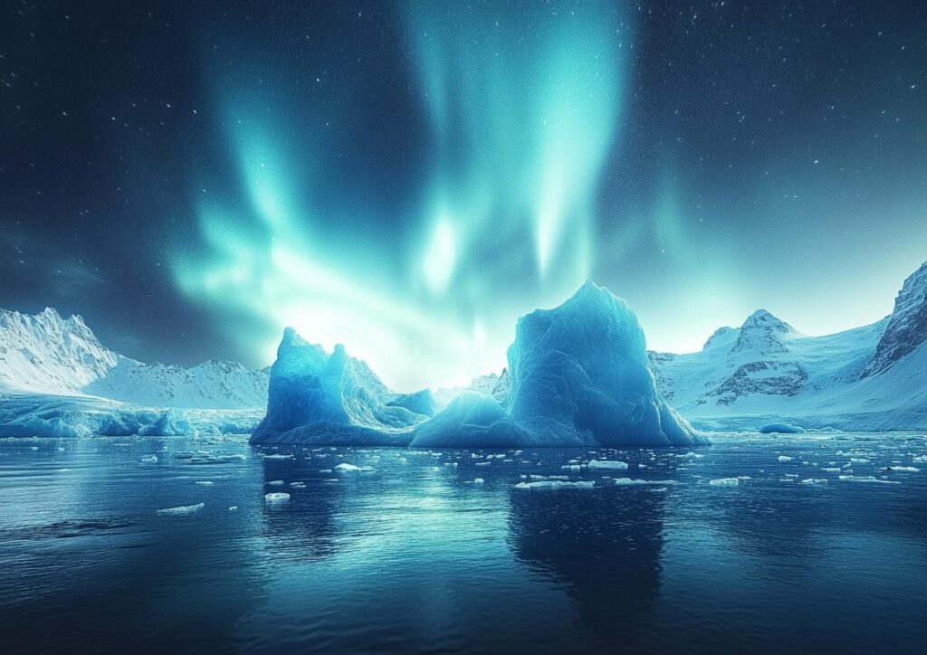 Voir les aurores boréales devant les icebergs de Jokulsarlon