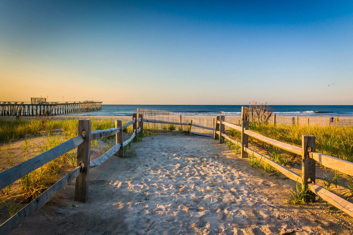 Les superbes plages de Jersey Shore en hors-saison