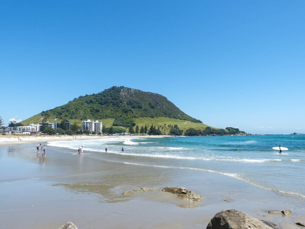 Papamoa Beach, une plage sans fin de Tauranga