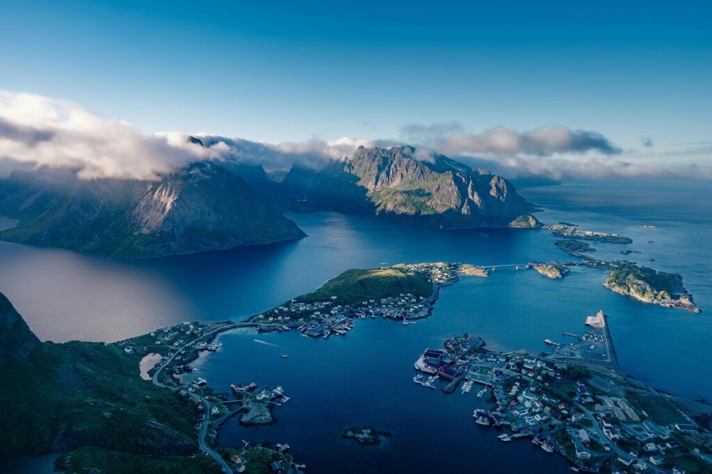 The climate on the Lofoten Islands is not so bad