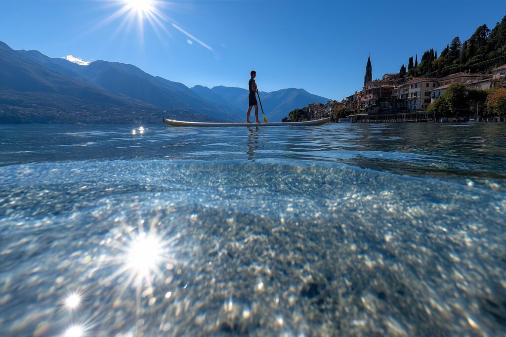 Faire du paddle sur le Lac de Côme